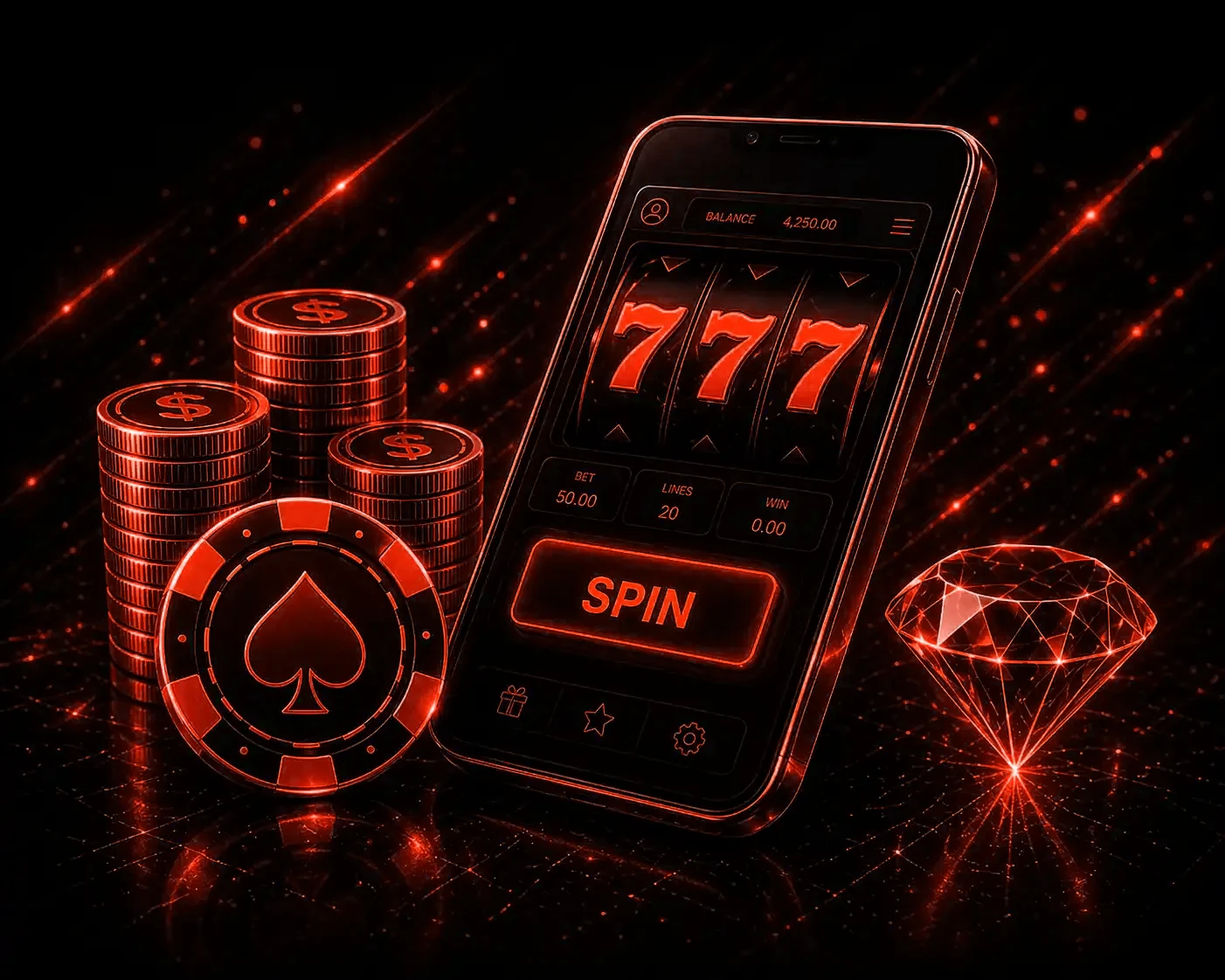 Слот на смартфоне в разделе казино