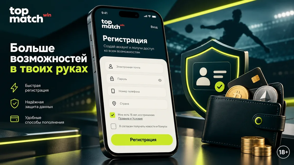 Реєстрація, верифікація KYC і способи поповнення рахунку в TopMatch